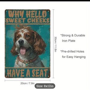 Dog Wall Art Iron Plate- 5/$20